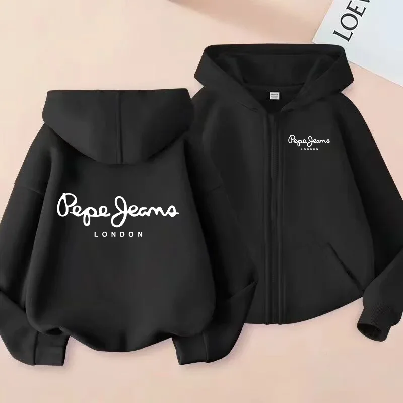 Children's Cardigan Hoodie Zipper Style Sweatshirt Boys Girls3-12Yrs Brand Sports Top Casual Fashion Charming Loose Coat Clothes