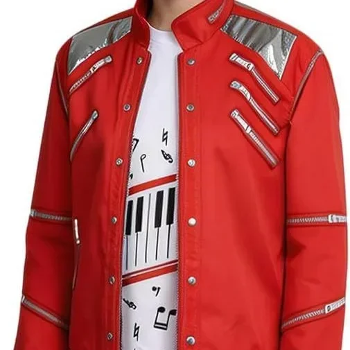Kids Cosplay Dance Star Costume Set Red Printed 80s 90s Stage Party Outfit Boy Girl Clothing Children Moonwalk Costume