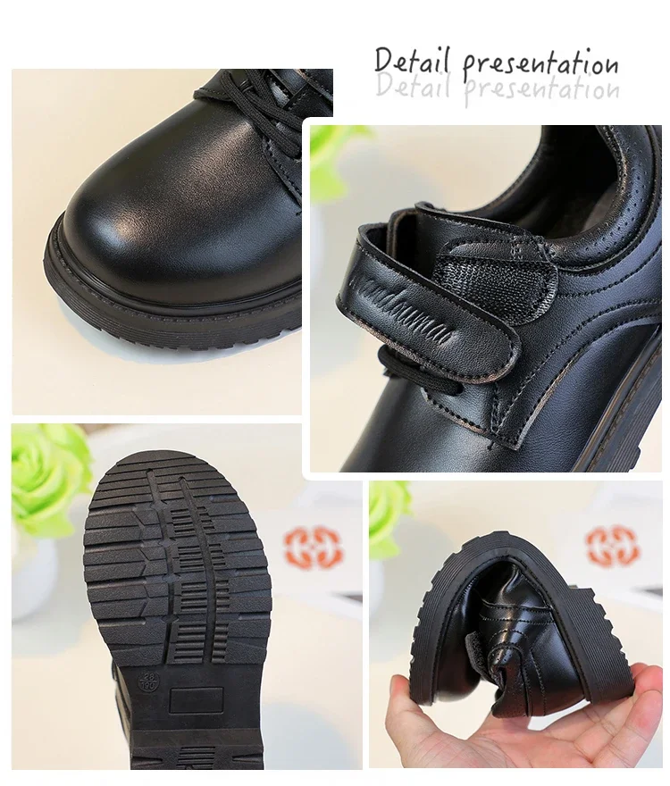 Boys Leather Party Shoes 2026 New Autumn Toddler School Uniform Shoes for Kids Soft Sole Chic Classic Wedding UK Casual Flats