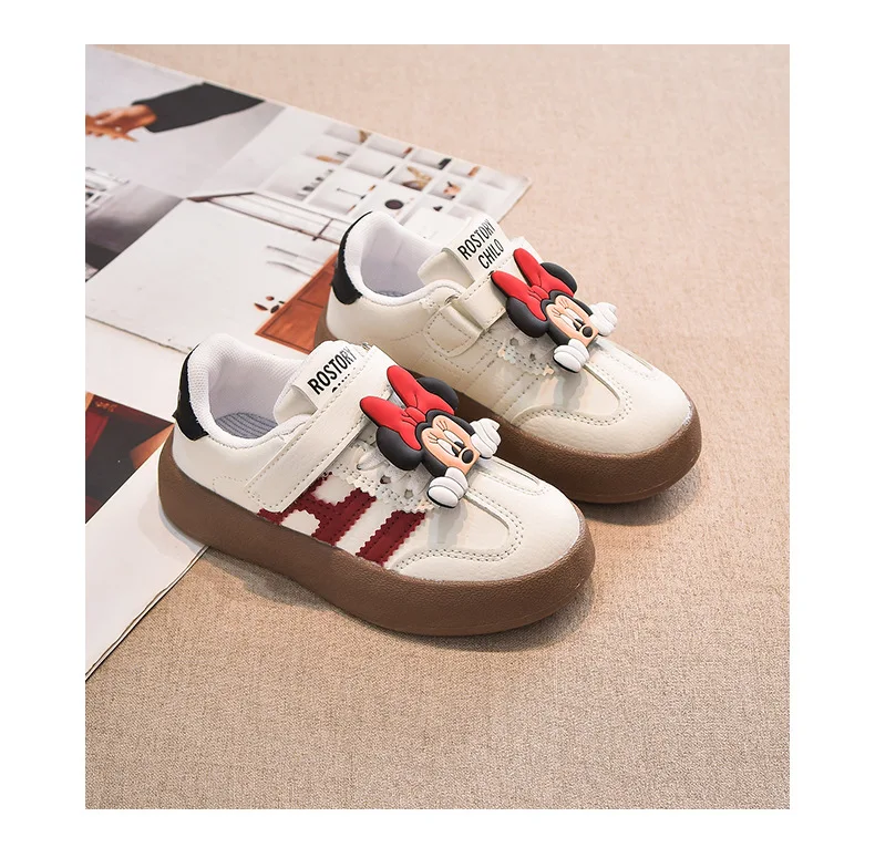 2026 Children's New Casual Shoes Girls Fashion Sneakers Cute Cartoon Boys Sport Shoes Anti-slip Soft Sole Kids Board Shoes