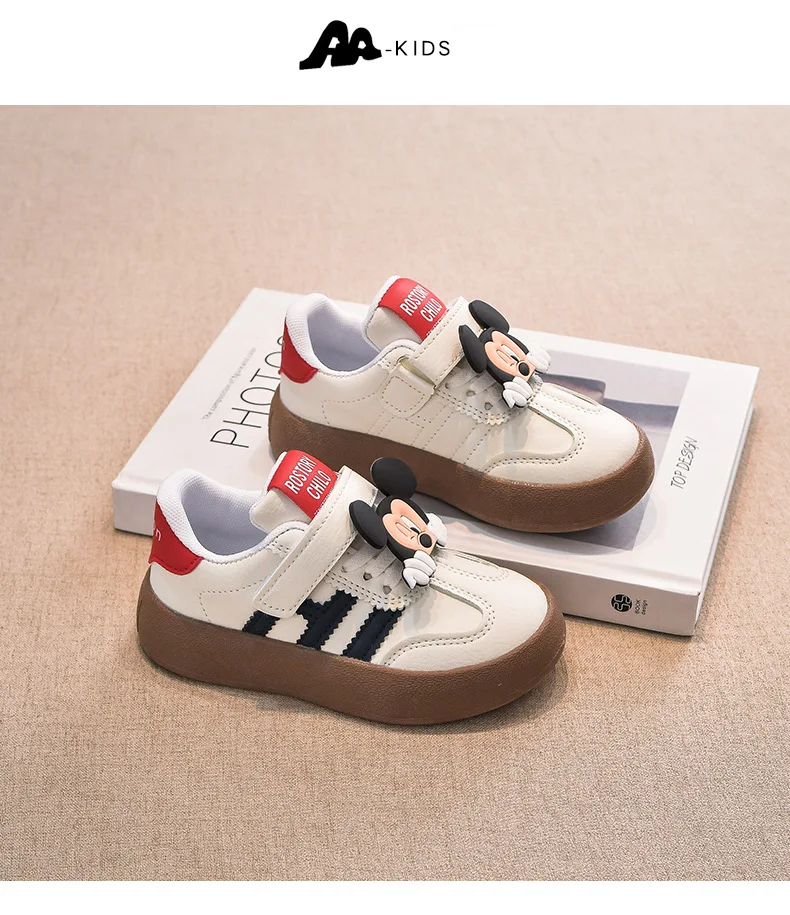 2026 Children's New Casual Shoes Girls Fashion Sneakers Cute Cartoon Boys Sport Shoes Anti-slip Soft Sole Kids Board Shoes