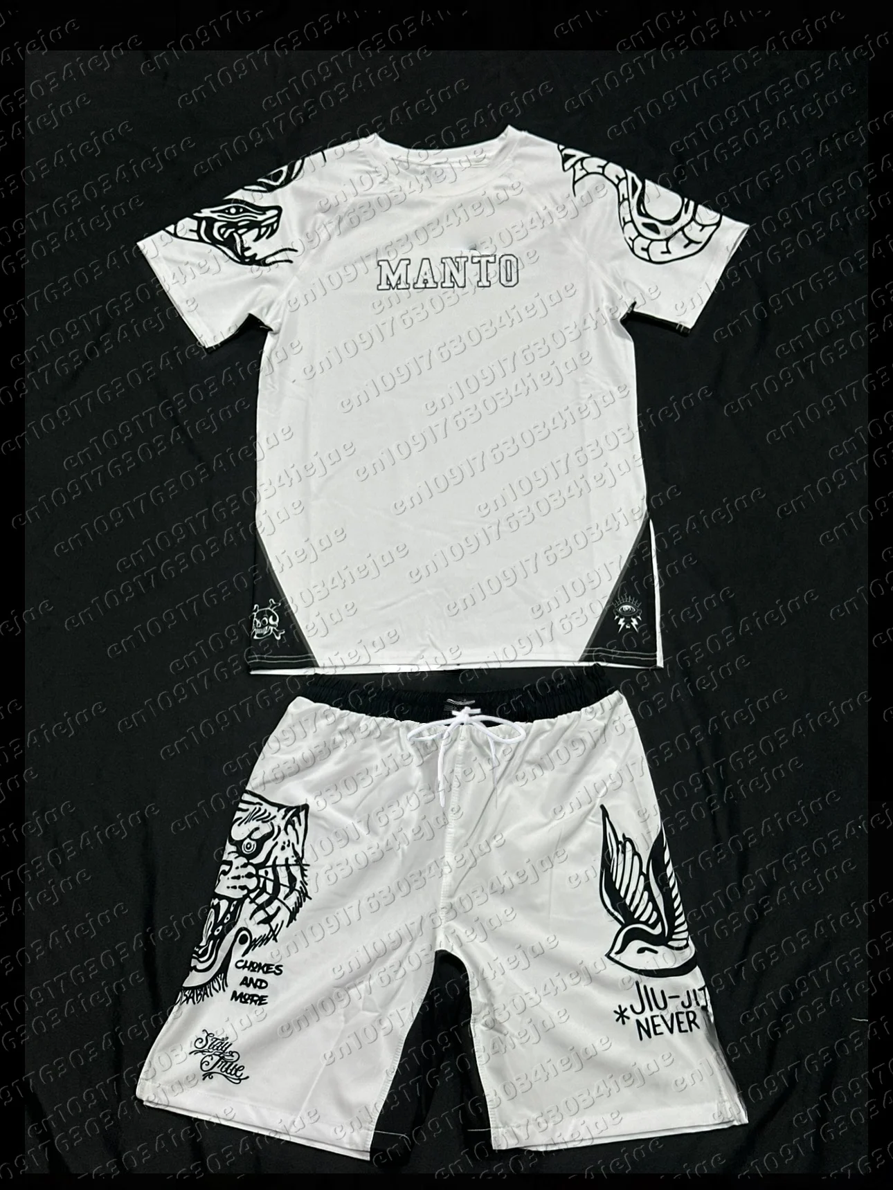 Adult Children Wrestling Sports Set Quick Drying Breathable Rash Guard T-shirts and Shorts Training Combat Sportswear Suit