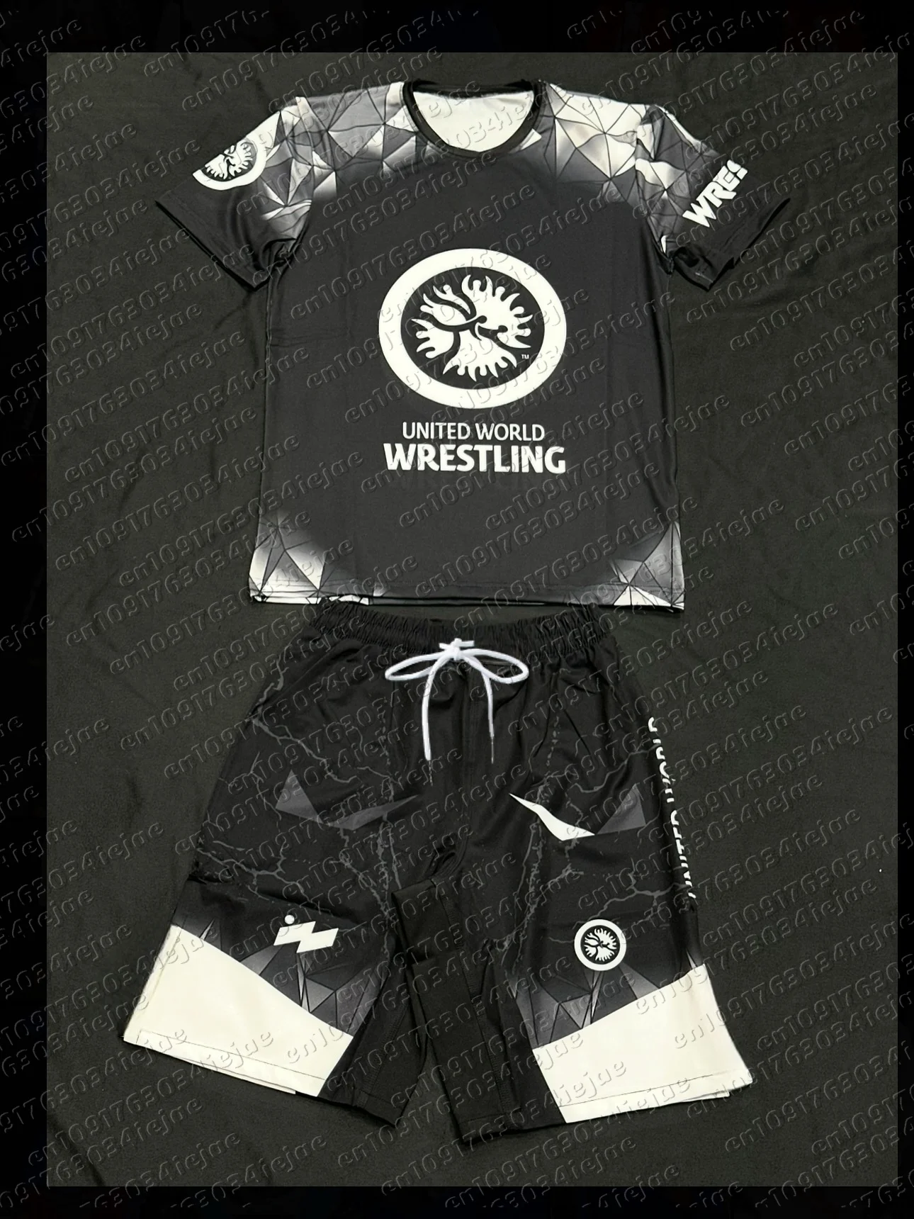 Adult Children Wrestling Sports Set Quick Drying Breathable Rash Guard T-shirts and Shorts Training Combat Sportswear Suit