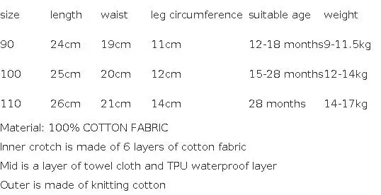 5pcs Baby Cotton Training Panties Waterproof Reusable Cloth Diapers Potty Training Underwear Nappies for Toddlers