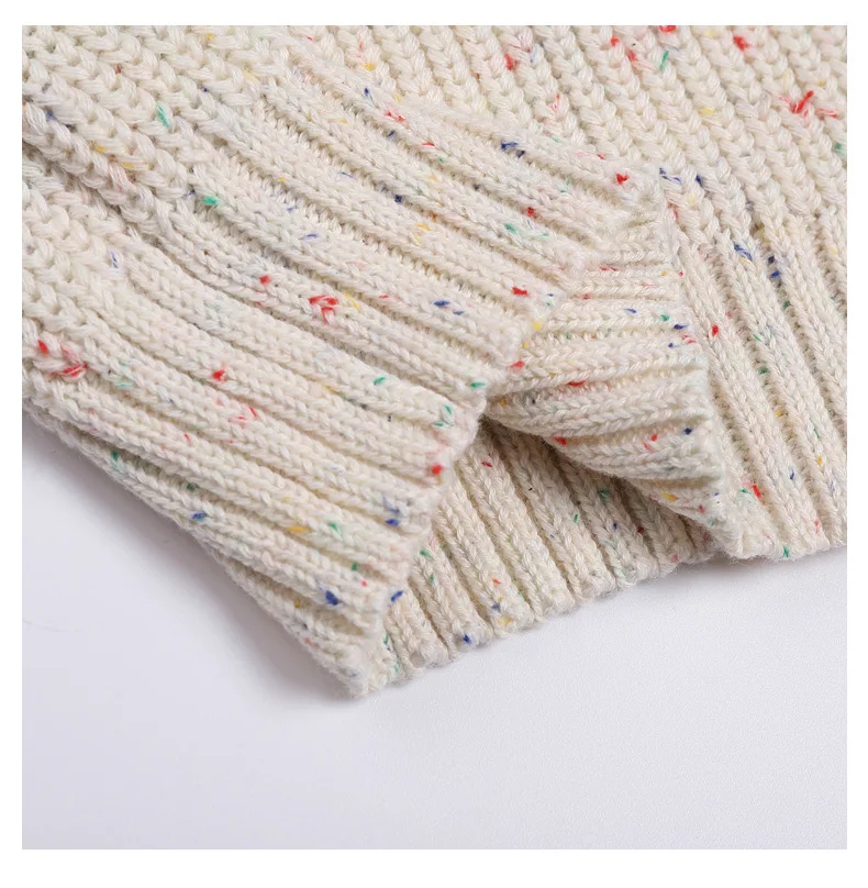 New Autumn Girls Sweater Kids Sweaters Chunky Knit Brief Spring Winter Sweaters Long Sleeve Boys Pullover Warm Knit Baby Clothes