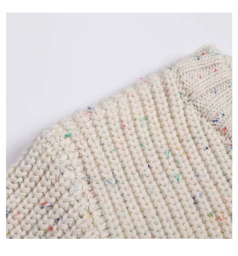 New Autumn Girls Sweater Kids Sweaters Chunky Knit Brief Spring Winter Sweaters Long Sleeve Boys Pullover Warm Knit Baby Clothes