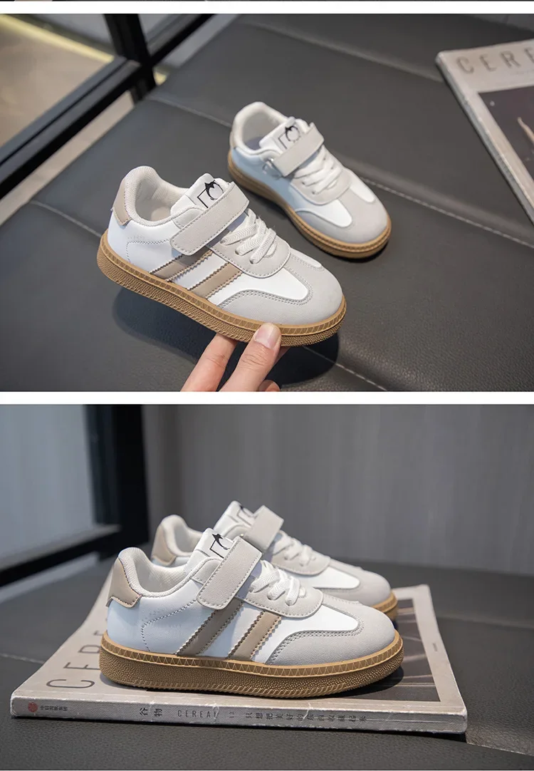 Lightweight Kids Skate Shoes 2025 New Spring Boys Non-slip Sports Footwear Breathable Training Running Fashion Sneakers