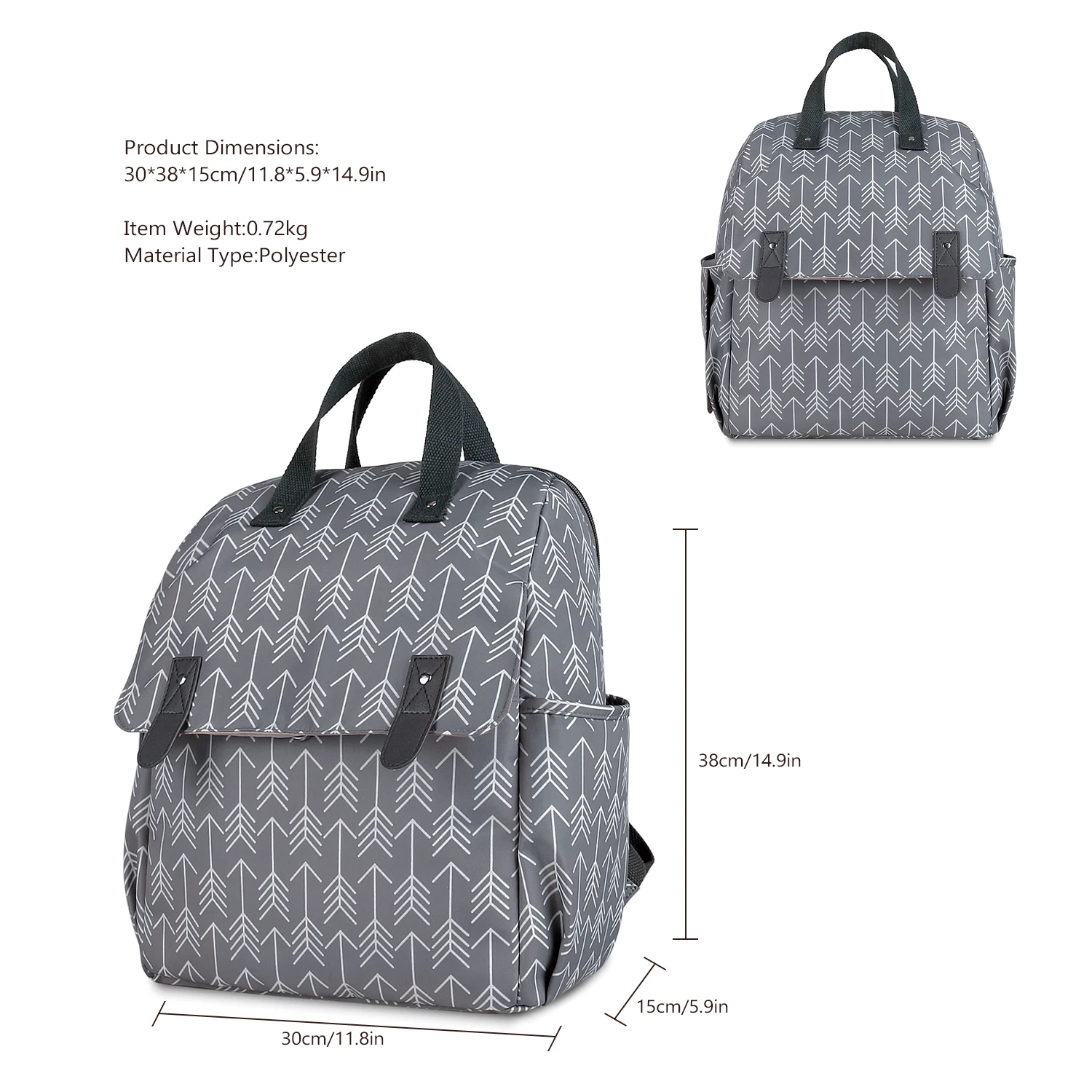 Shoulder Mommy Includes Urine Mat, Independent Bottle Bag, Multi functional Mommy Bag, Maternal and Child Travel Bag