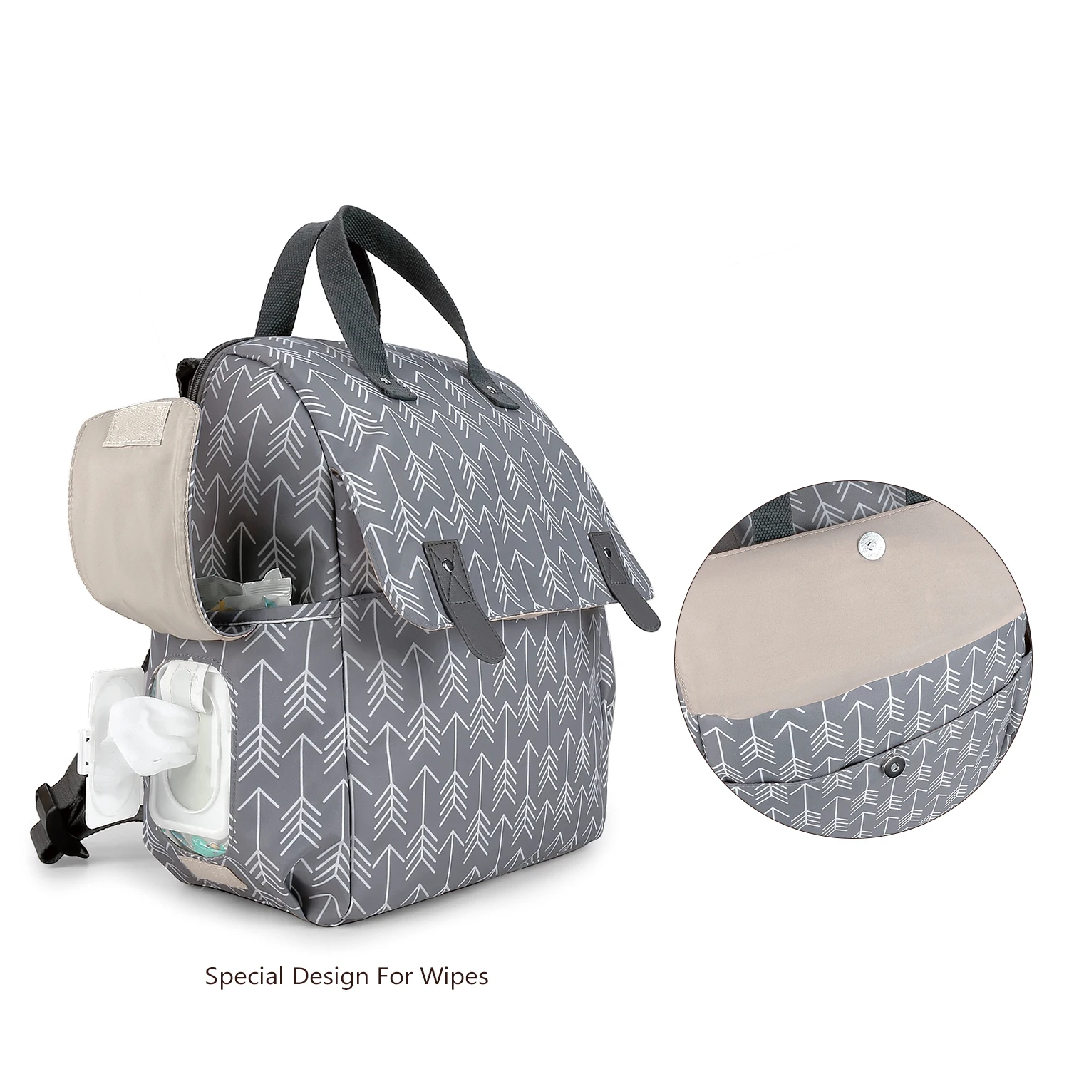 Shoulder Mommy Includes Urine Mat, Independent Bottle Bag, Multi functional Mommy Bag, Maternal and Child Travel Bag