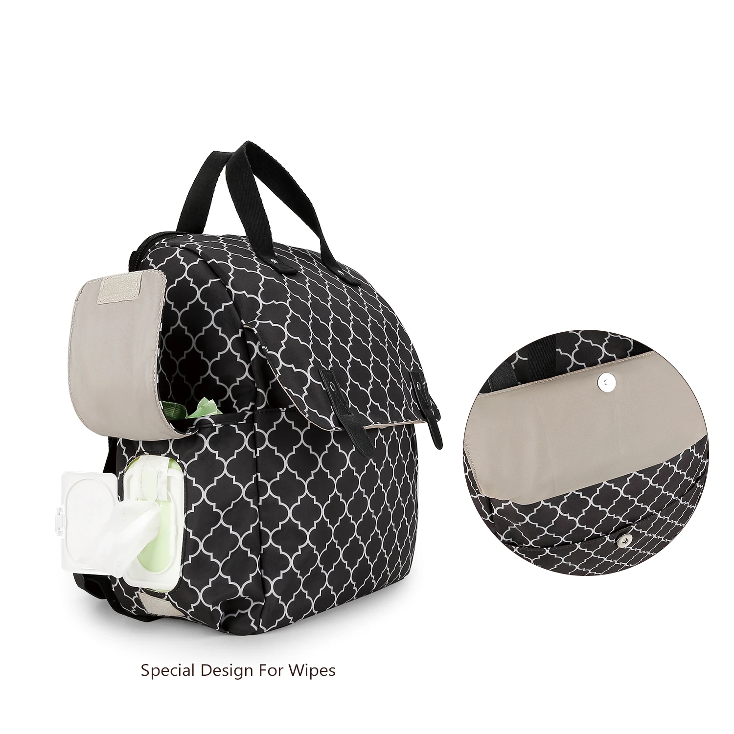 Shoulder Mommy Includes Urine Mat, Independent Bottle Bag, Multi functional Mommy Bag, Maternal and Child Travel Bag