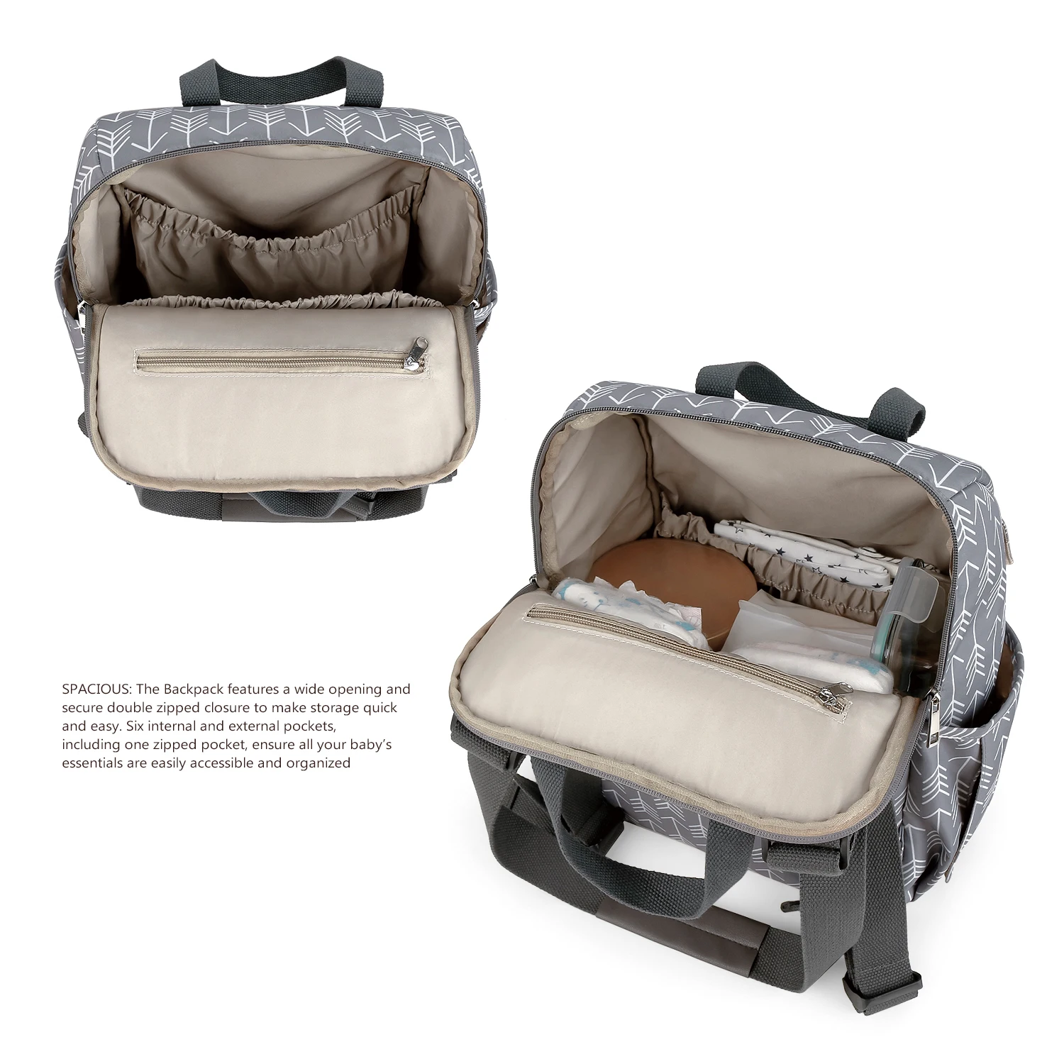 Shoulder Mommy Includes Urine Mat, Independent Bottle Bag, Multi functional Mommy Bag, Maternal and Child Travel Bag