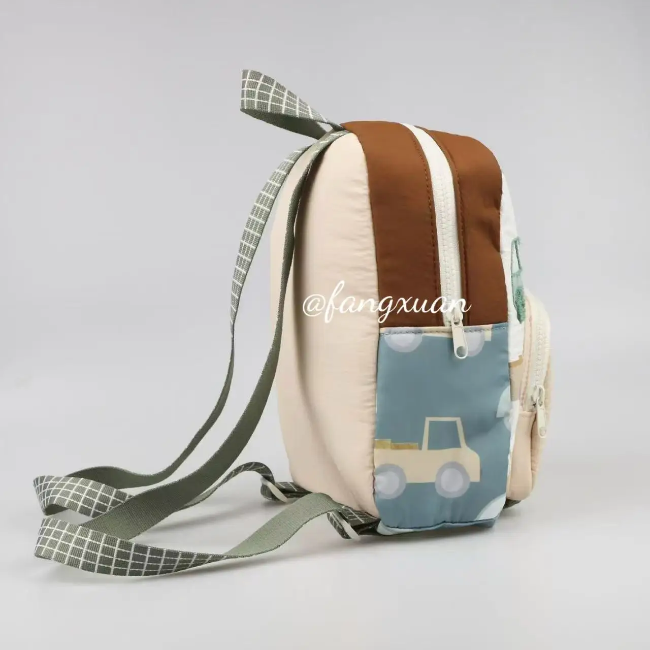 Personalized Kids' Backpack with Car Embroidery - Toddler Diaper Bag, Walking Bag for Boys & Girls, Cute School Traval Bag