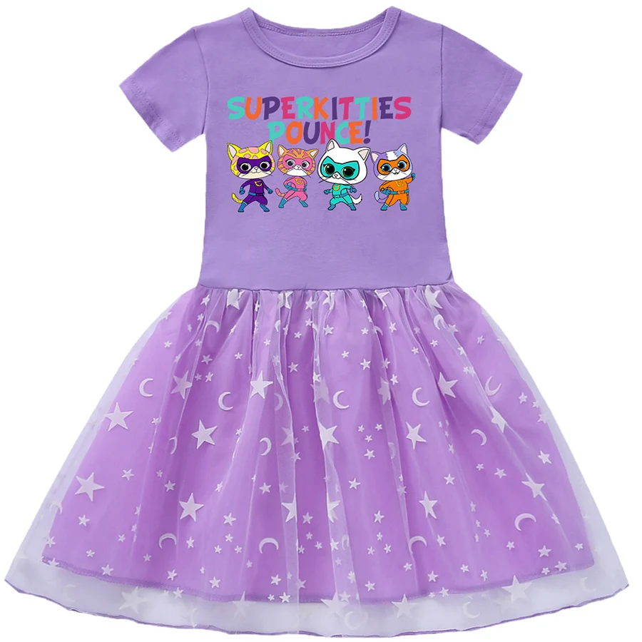 Super Kitties Outdoor Clothing Princess Dress for Girls Baby Girl Outfits Children Dresses Our Beloved Baby Fashion for Babies