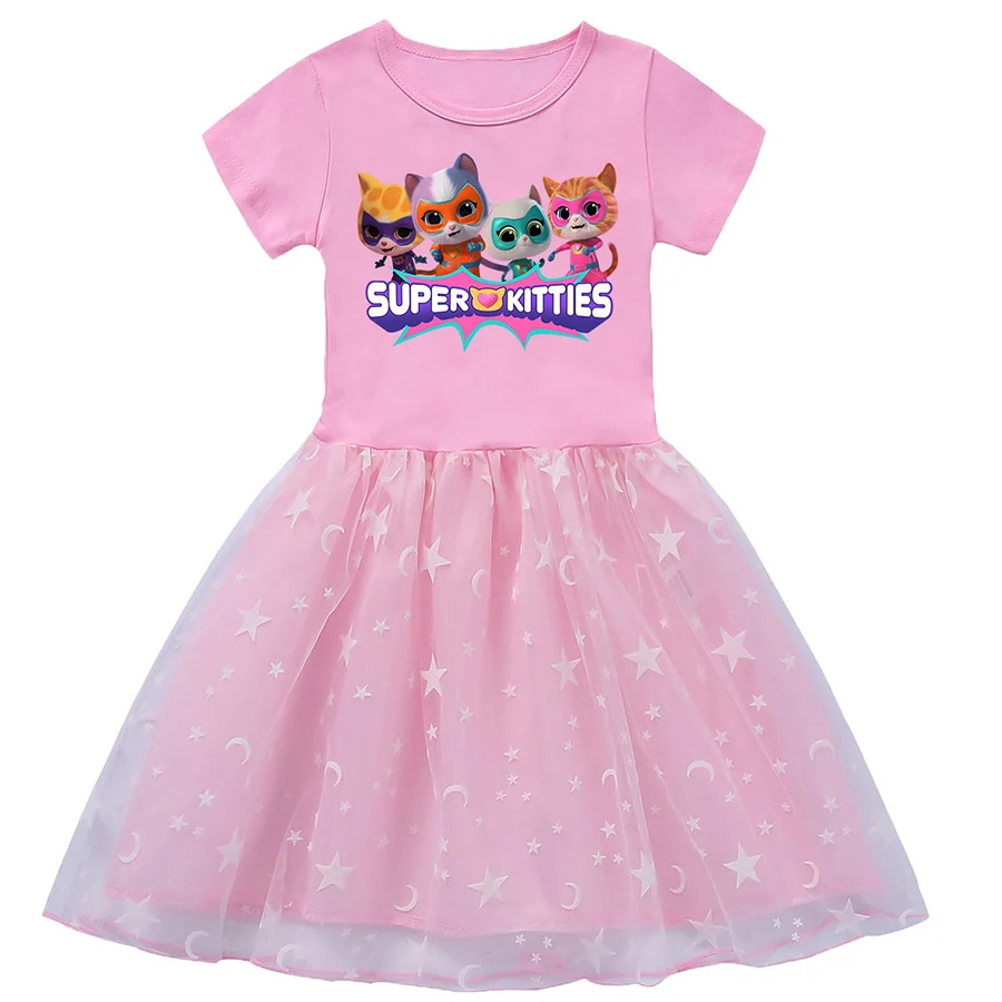 Super Kitties Outdoor Clothing Princess Dress for Girls Baby Girl Outfits Children Dresses Our Beloved Baby Fashion for Babies