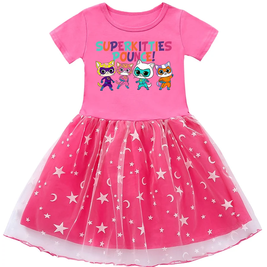Super Kitties Outdoor Clothing Princess Dress for Girls Baby Girl Outfits Children Dresses Our Beloved Baby Fashion for Babies