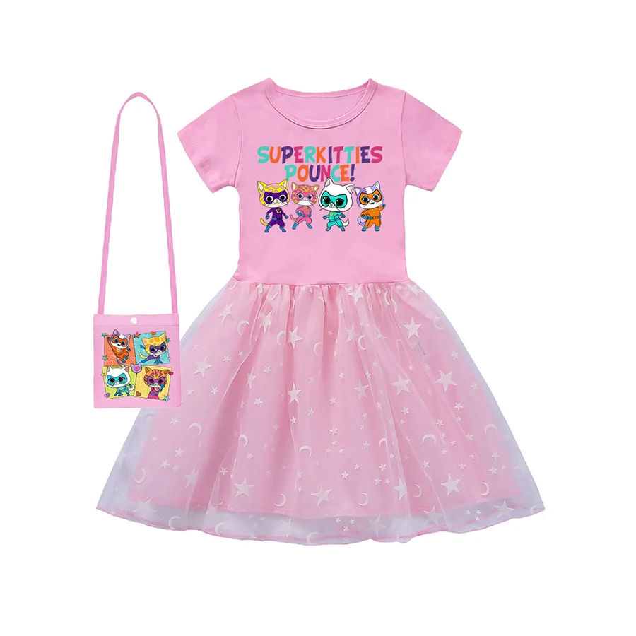 Super Kitties Outdoor Clothing Princess Dress for Girls Baby Girl Outfits Children Dresses Our Beloved Baby Fashion for Babies