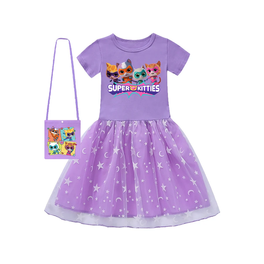Super Kitties Outdoor Clothing Princess Dress for Girls Baby Girl Outfits Children Dresses Our Beloved Baby Fashion for Babies