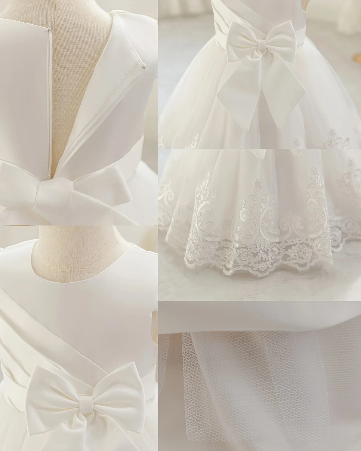 New Pengpeng Birthday Dress Skirt Children Princess Dress Lace Princess Performance Dress Skirt Embroidery Dress Three-Dimension