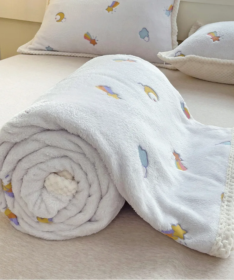 Fleece Baby Blanket Kids Flannel Bedding Soft Kids Stroller Nap Cover Air Conditioning Blankets Quilt Sofa Shawl Baby Items