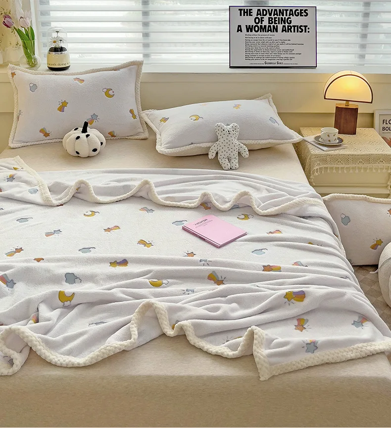 Fleece Baby Blanket Kids Flannel Bedding Soft Kids Stroller Nap Cover Air Conditioning Blankets Quilt Sofa Shawl Baby Items
