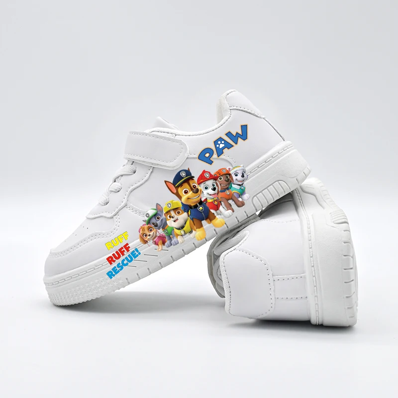 Kids New Paw Patrol Cartoon Casual Shoes Children's New Cute White Sport Shoes Boys Girls Anti-slip Outdoor Breathable Sneakers