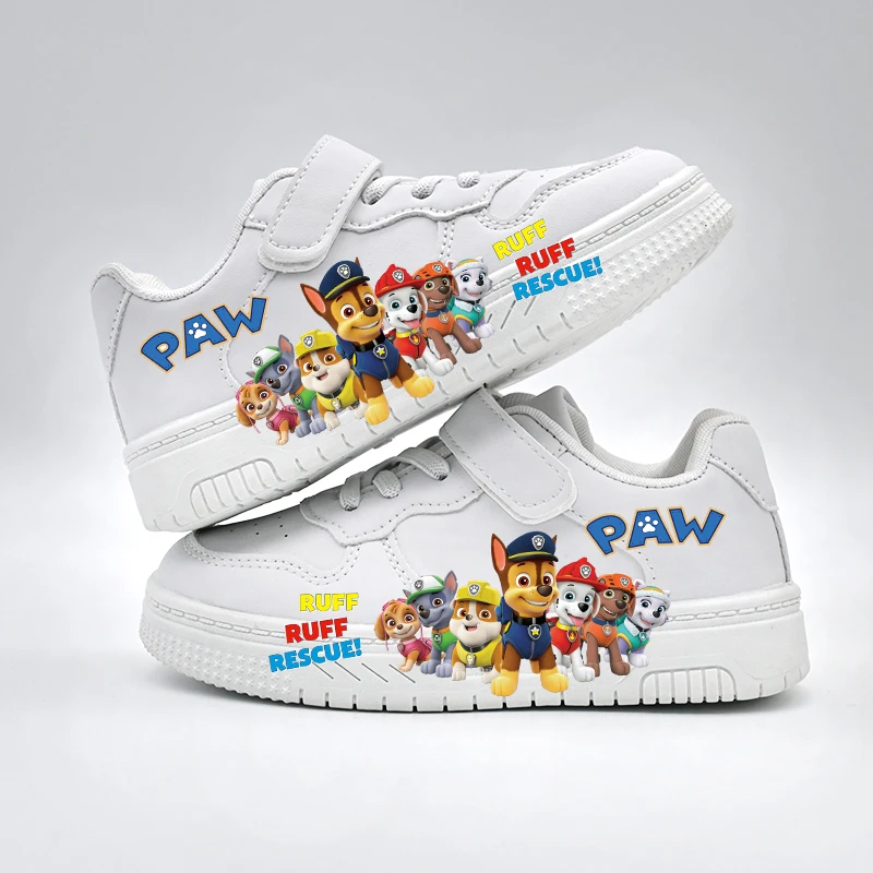 Kids New Paw Patrol Cartoon Casual Shoes Children's New Cute White Sport Shoes Boys Girls Anti-slip Outdoor Breathable Sneakers