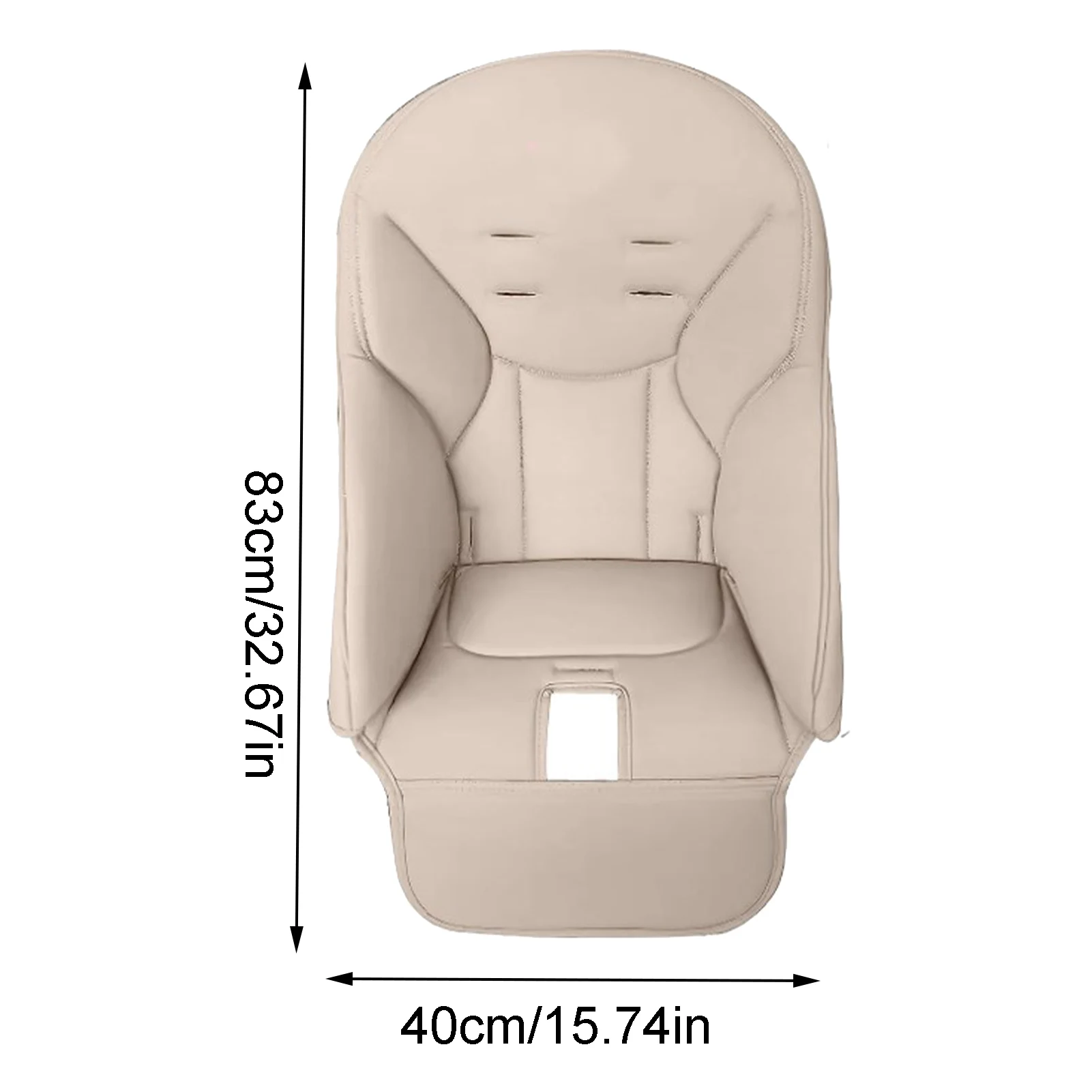 Portable Dining Chair Cover Baby PU Leather Dining Chair Pad Soft Multifunctional Seat Cover With Padding For Kids Children
