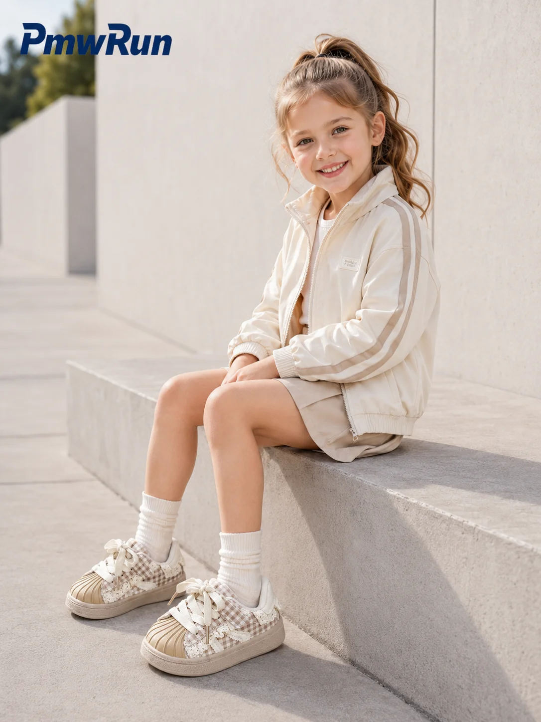 Korean Style Sport Shoes For Children Ergonomics Anti-slippery Kid's Sneakers Trend Fashion Boy's Girl's Running Footwear