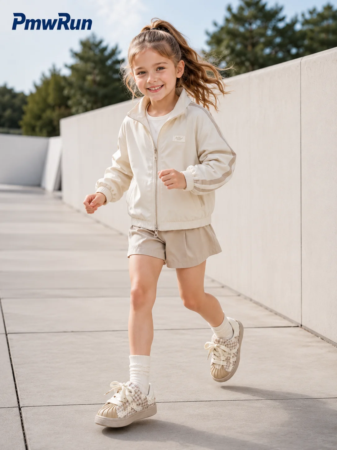 Korean Style Sport Shoes For Children Ergonomics Anti-slippery Kid's Sneakers Trend Fashion Boy's Girl's Running Footwear