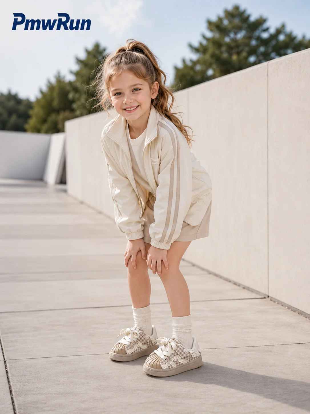 Korean Style Sport Shoes For Children Ergonomics Anti-slippery Kid's Sneakers Trend Fashion Boy's Girl's Running Footwear