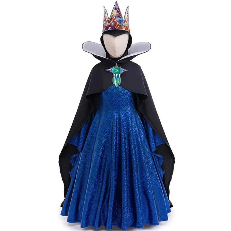 Children's Day Movie Snow White Evil Queen Cosplay Costume Party Dresses For Girls Poison Queen Dresses Kids Girl Princess Dress