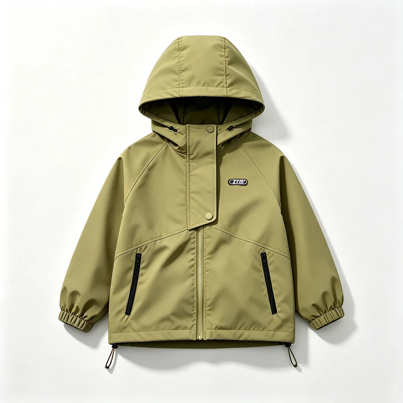 Unisex Hiking Jacket Waterproof Autumn Kid Windbreaker Outdoor Hooded Coats Girls Jacket Boys Fishing Camping Climbing Outerwear