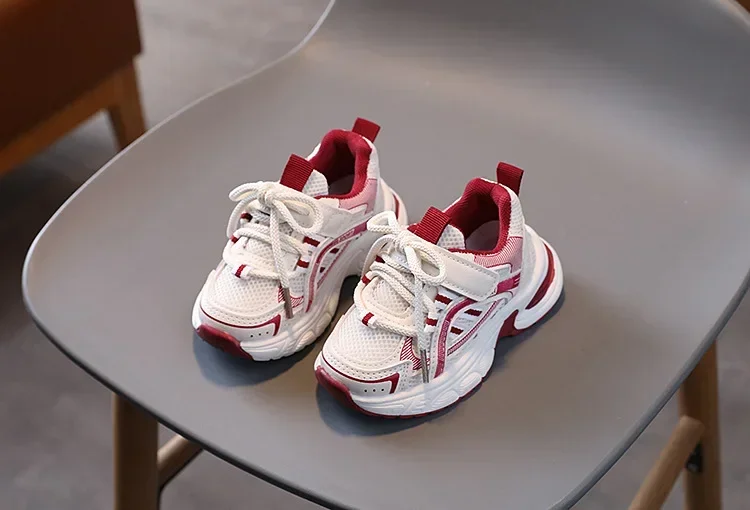 2026 New Autumn Children Shoes For Boys Mesh Breathable Kids Sport Shoes Non-slip Fashion Toddler Girls Sneakers EU 21-30