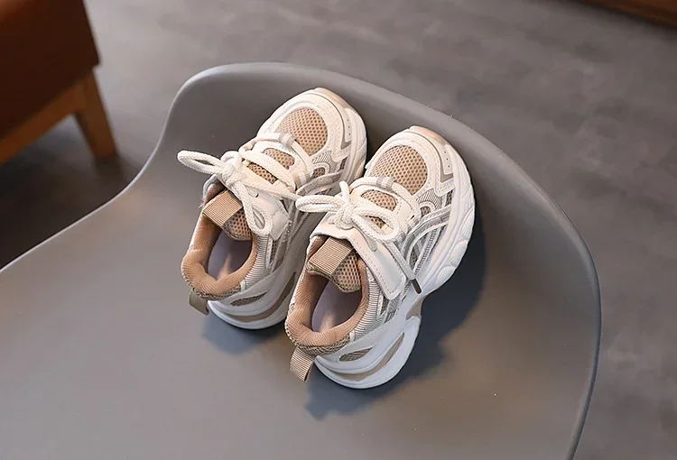 2026 New Autumn Children Shoes For Boys Mesh Breathable Kids Sport Shoes Non-slip Fashion Toddler Girls Sneakers EU 21-30
