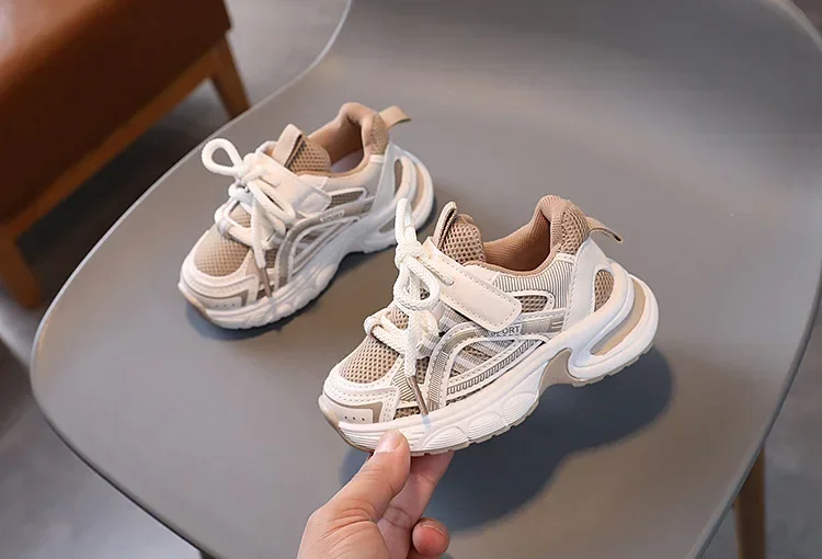 2026 New Autumn Children Shoes For Boys Mesh Breathable Kids Sport Shoes Non-slip Fashion Toddler Girls Sneakers EU 21-30