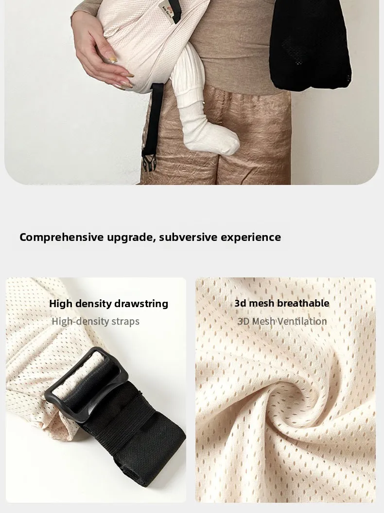 Portable and Storable Baby Carrier Waist Front Carry Swaddle Sling Infant Kid Wrap Ergonomic BackBelt for Newborn Baby