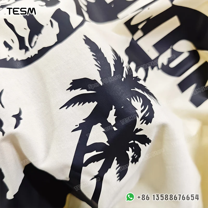 TESM Men Cotton T-Shirt Men Women Summer Streetwear Fashion Short Sleeve Couple Parent-Child Casual Cotton Tee