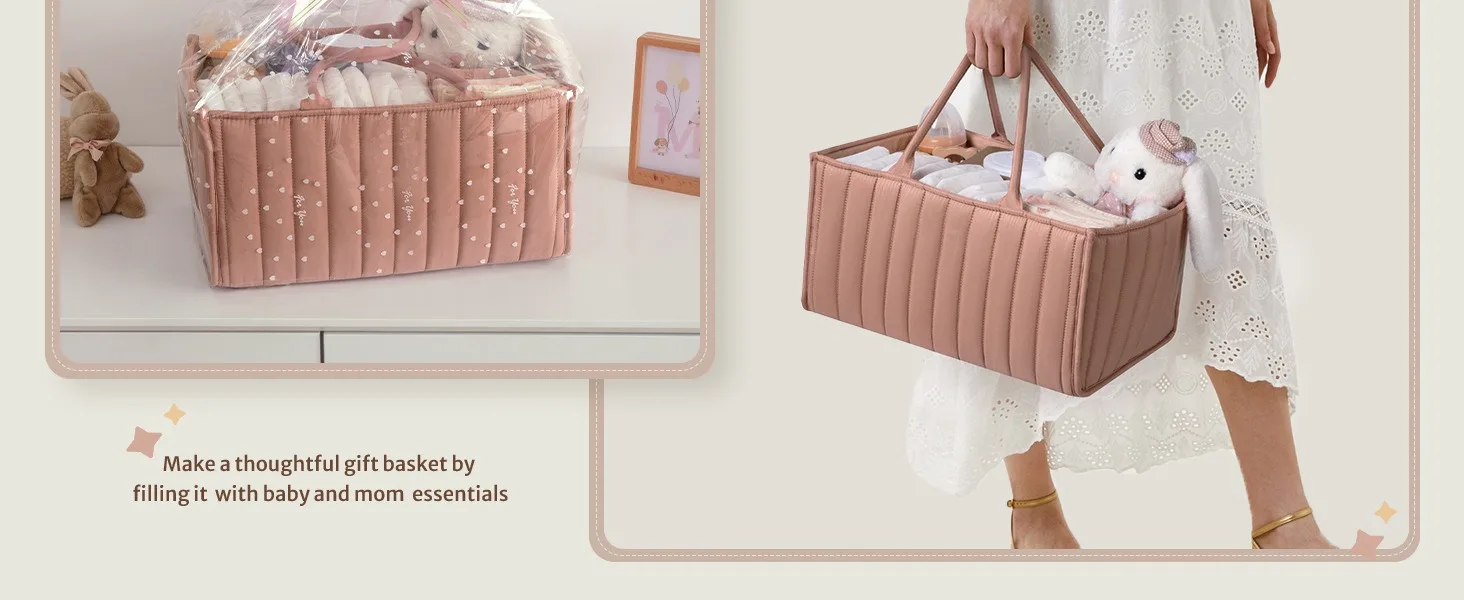 PANGDUBE Baby Diaper Bag Storage Bag for Baby Newborn Items Diaper Stackers & Caddies Diaper Organizer Nappy Bag for Baby Things