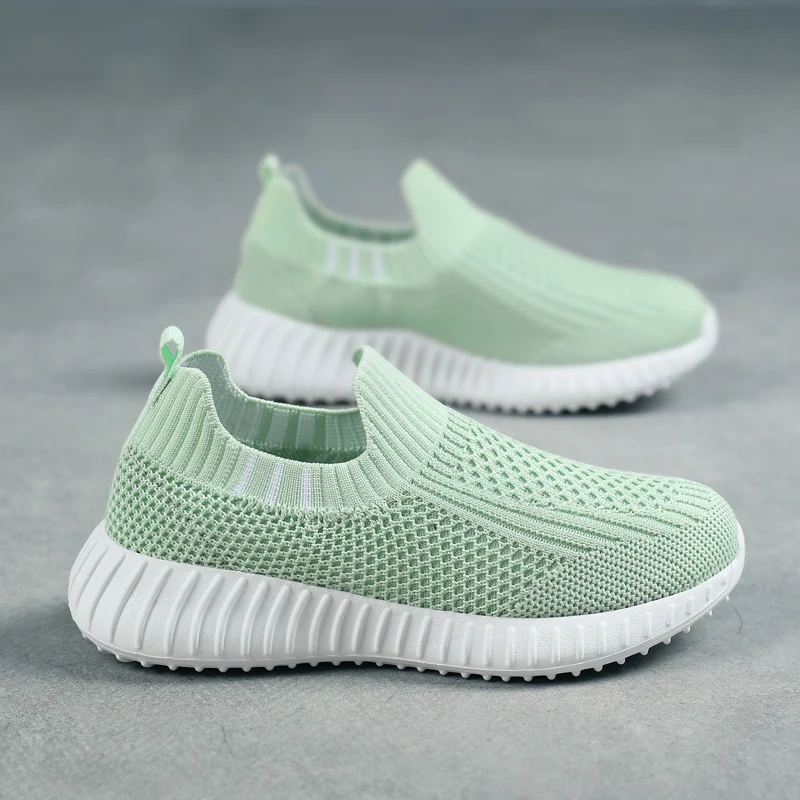 Running Sport Shoes Kids Shoes Boys Children Socks Sneakers Big Girls Breathable Mesh School Shoe Soft Sole Casual Walking Tenis