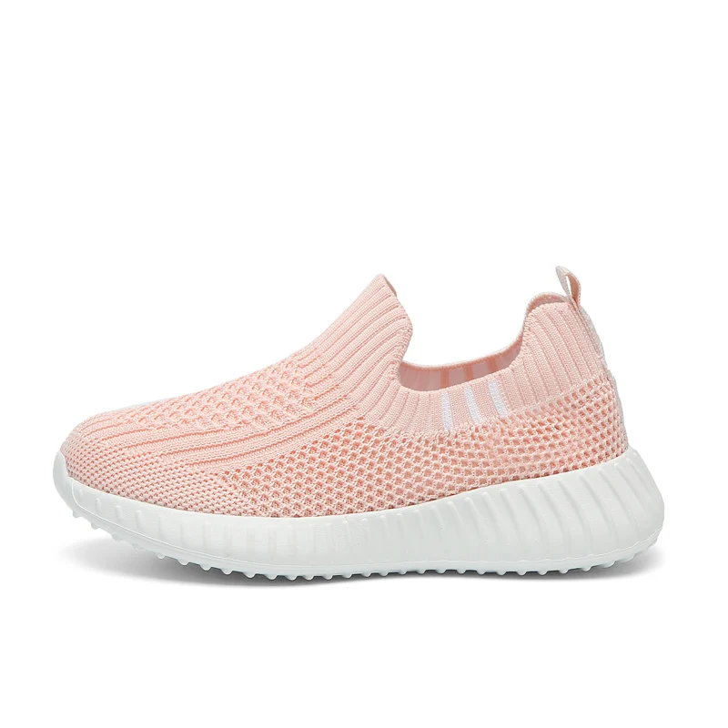 Running Sport Shoes Kids Shoes Boys Children Socks Sneakers Big Girls Breathable Mesh School Shoe Soft Sole Casual Walking Tenis