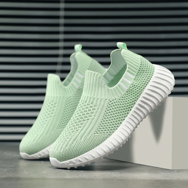 Running Sport Shoes Kids Shoes Boys Children Socks Sneakers Big Girls Breathable Mesh School Shoe Soft Sole Casual Walking Tenis