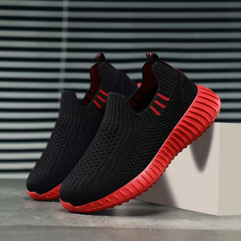 Running Sport Shoes Kids Shoes Boys Children Socks Sneakers Big Girls Breathable Mesh School Shoe Soft Sole Casual Walking Tenis