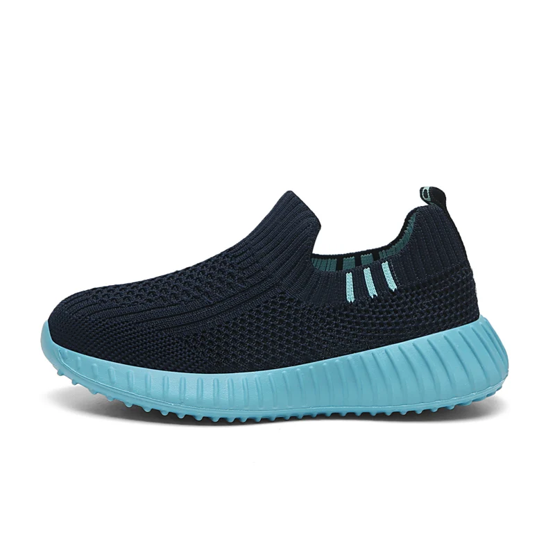 Running Sport Shoes Kids Shoes Boys Children Socks Sneakers Big Girls Breathable Mesh School Shoe Soft Sole Casual Walking Tenis
