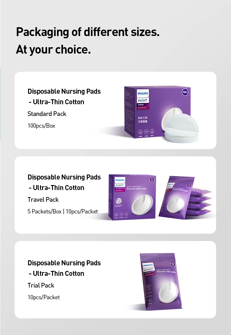 Philips Avent Disposable Nursing Pads Comfort Breastfeeding Pads 100pcs