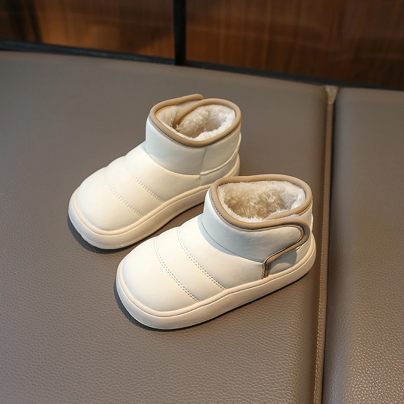Autumn Winter Baby Boys Girls Snow Boots Children Outdoor Plush Shoes Anti-Slippery Infant Casual Shoes Waterproof Kids Boots