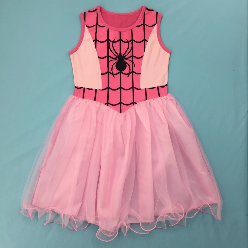 Hot girl children's costume cosplay costume cool 3-12-year-old children's Christmas costume Halloween little girl pink dress new