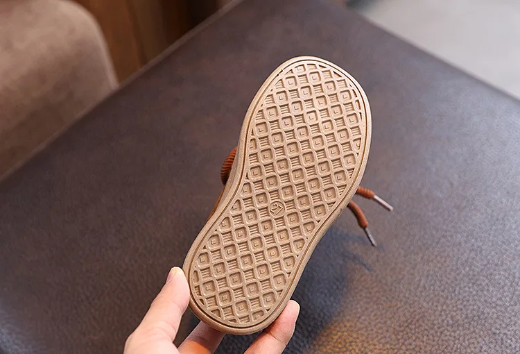 2026New Fashion Children Casual Shoes Retro Soft Sole Kids Leather Shoes Round Toes Boys Girls Flat Shoes Classic British Style