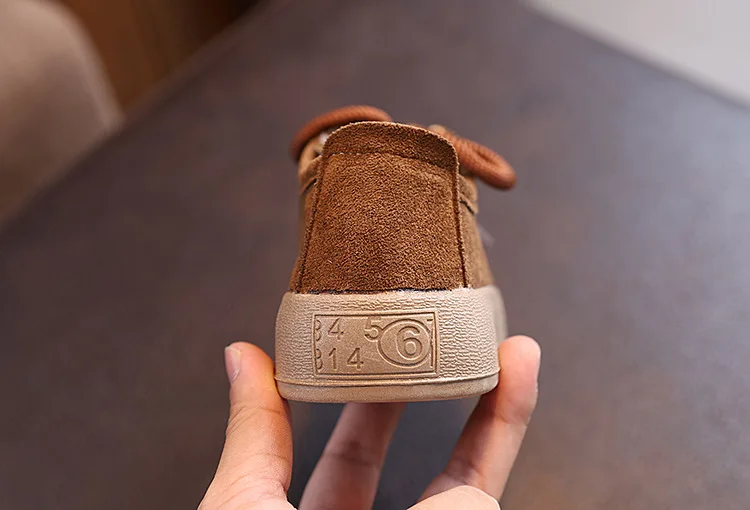 2026New Fashion Children Casual Shoes Retro Soft Sole Kids Leather Shoes Round Toes Boys Girls Flat Shoes Classic British Style