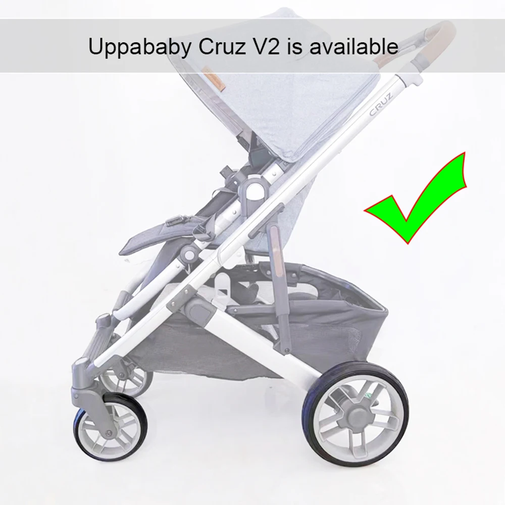 Stroller Wheel Tire Each For Uppababy Cruz V1/V2 Buggy Front Or Rear Tyre Cover PU Tubeless Direct Replacement Baby Accessories