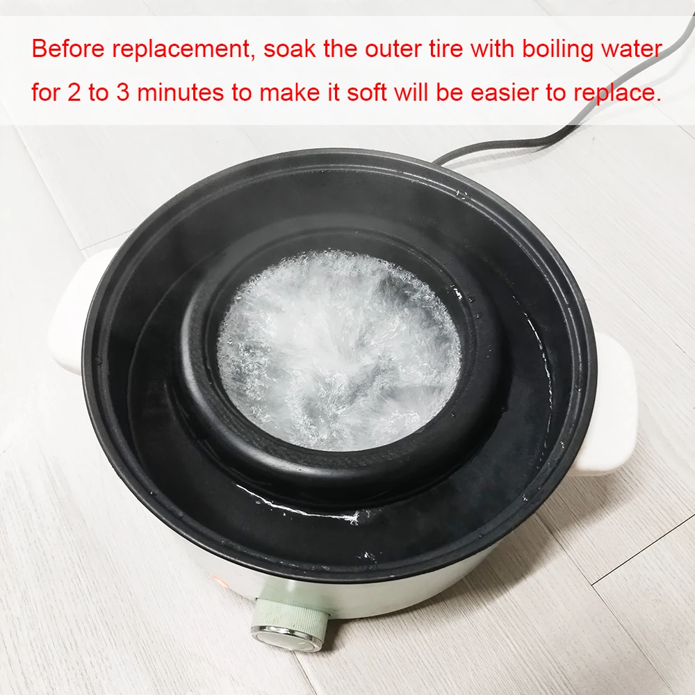 Stroller Wheel Tire Each For Uppababy Cruz V1/V2 Buggy Front Or Rear Tyre Cover PU Tubeless Direct Replacement Baby Accessories